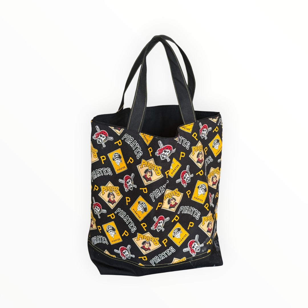 Vintage Stitches Tote Bag - Pittsburgh Pirates Black
