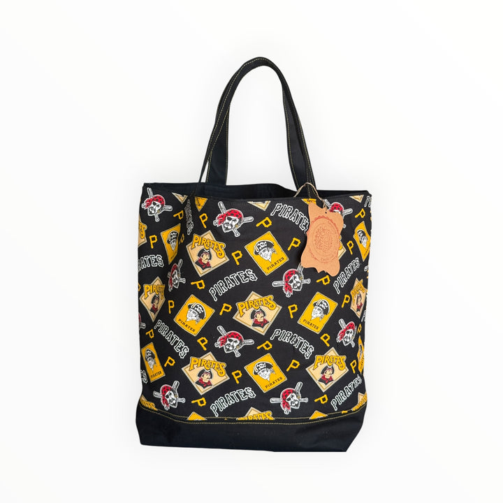 Vintage Stitches Tote Bag - Pittsburgh Pirates Black