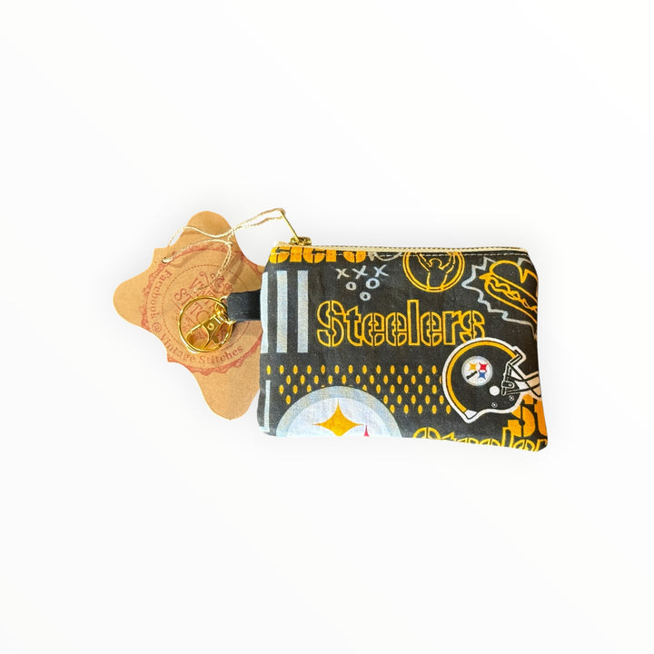 Vintage Stitches Change Purse - Pittsburgh Steelers Black