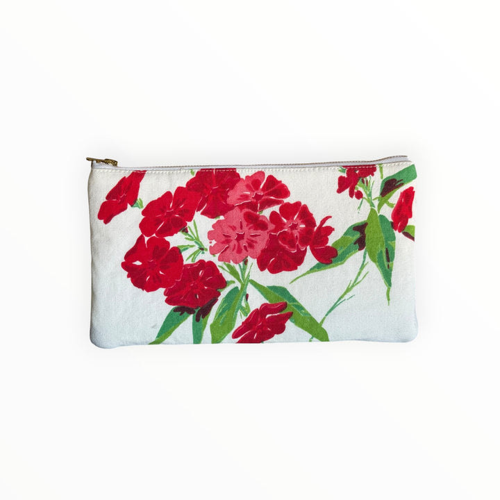 Vintage Stitches Zippered Pouch - Floral 