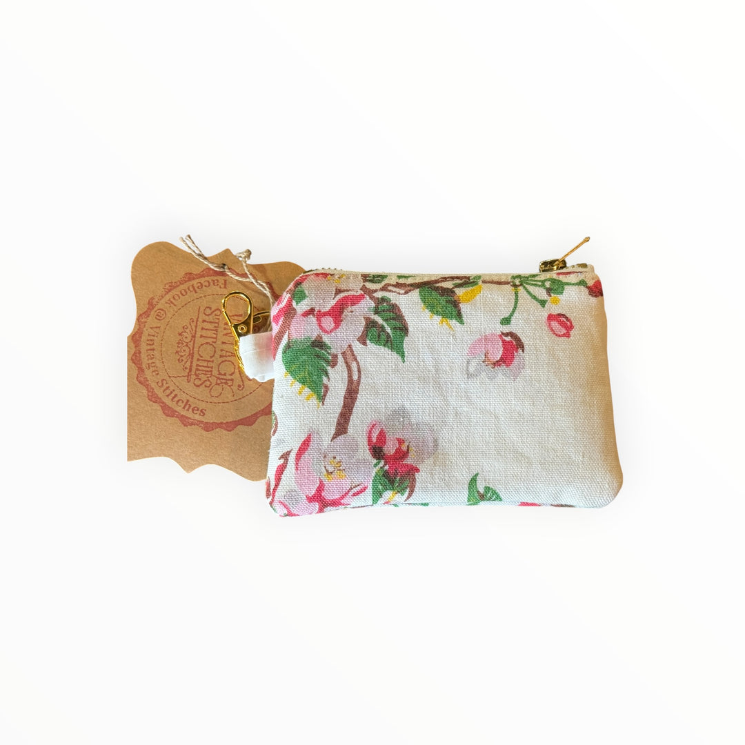 Vintage Stitches Change Purse - Floral 