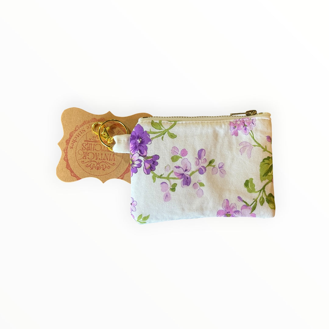 Vintage Stitches Change Purse - Floral 