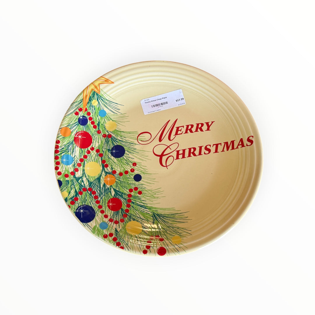 Fiestaware Christmas - Merry Christmas Chop Plate
