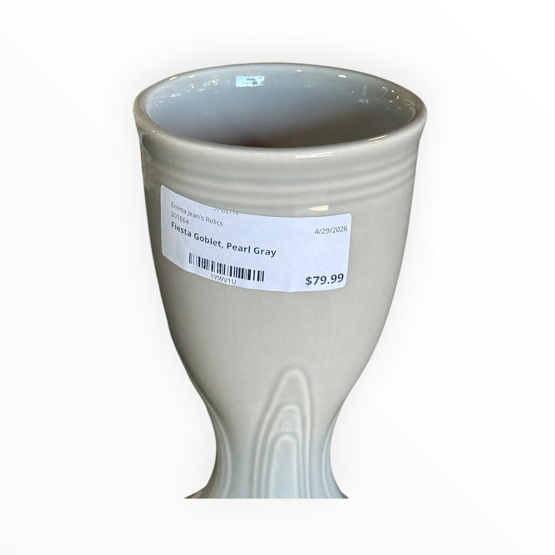 Fiestaware Goblet - Pearl Gray