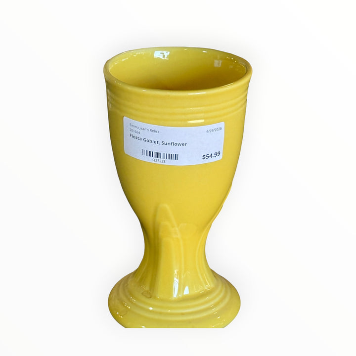 Fiestaware Goblet - Sunflower