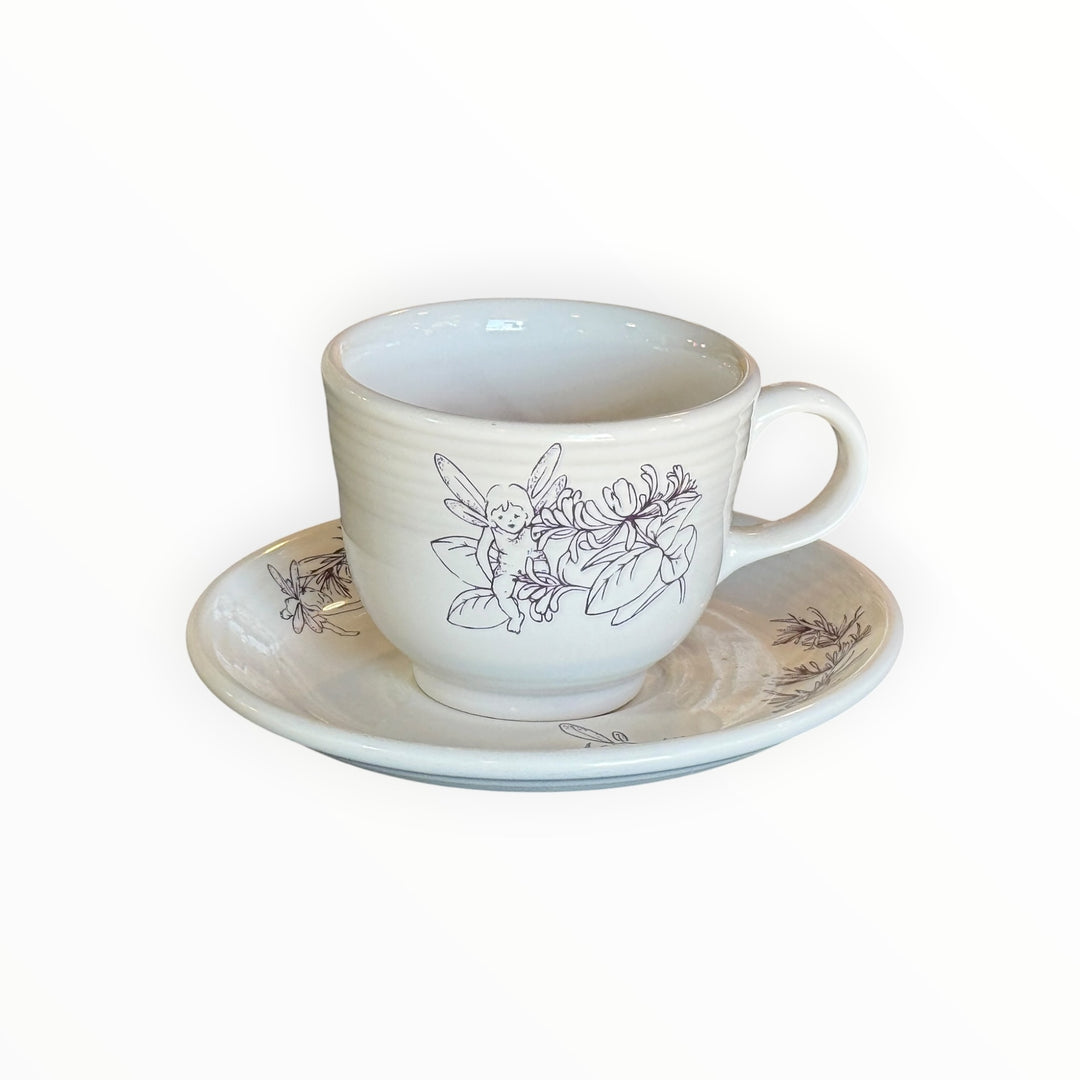 Fiestaware Sugar Plum Fairy Cup &amp; Saucer
