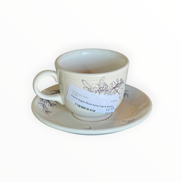 Fiestaware Sugar Plum Fairy Cup &amp; Saucer