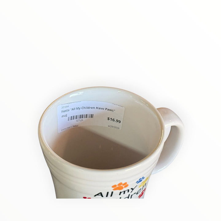 Fiestaware All My Children Have Paws Mug