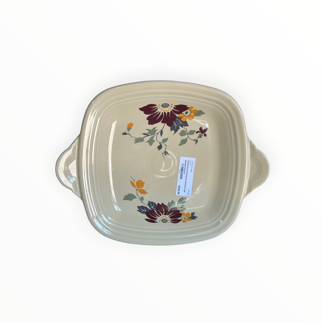 Fiestaware HLCCA Exclusive Clematis Tab Handled Platter