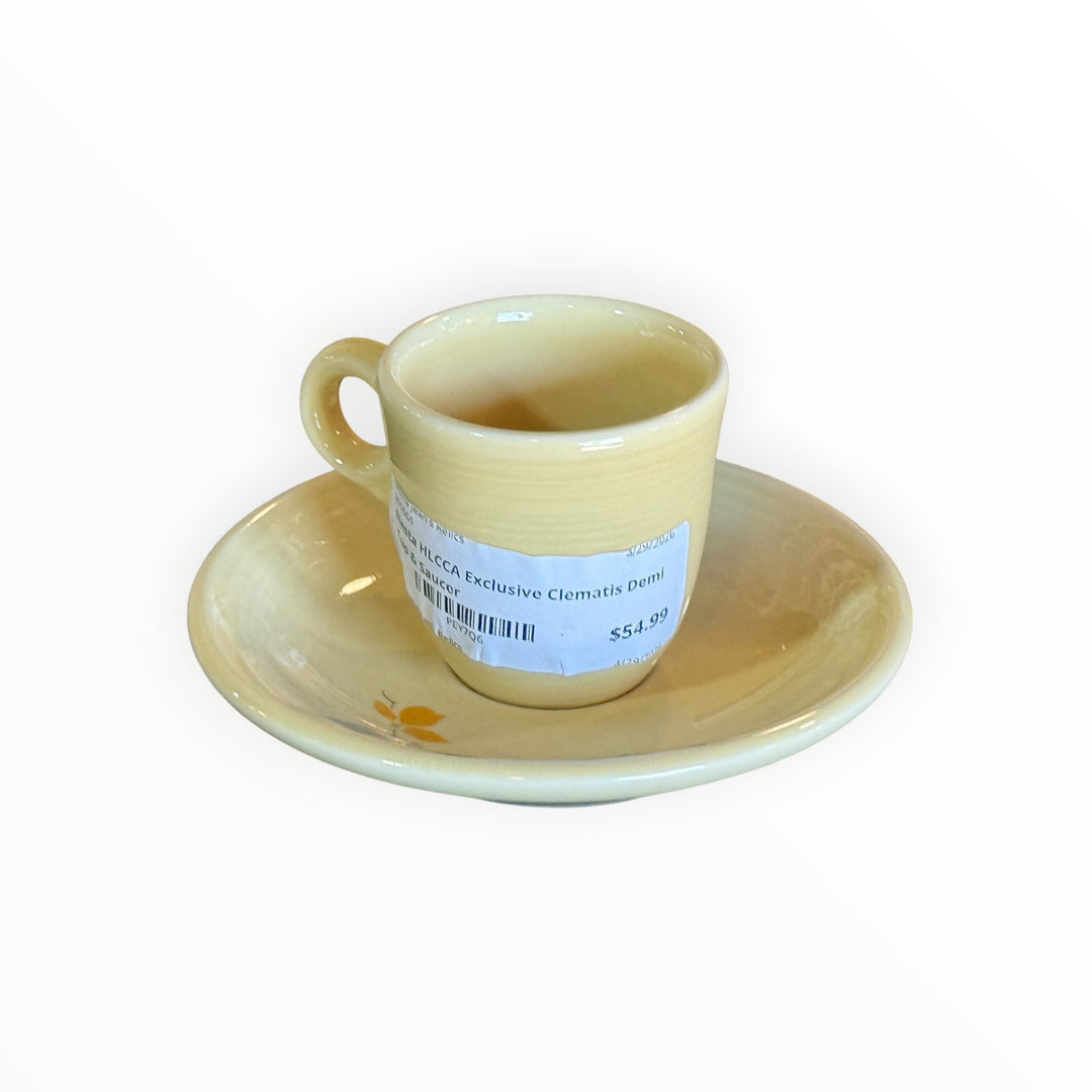Fiestaware HLCCA Exclusive Clematis Demi Cup &amp; Saucer