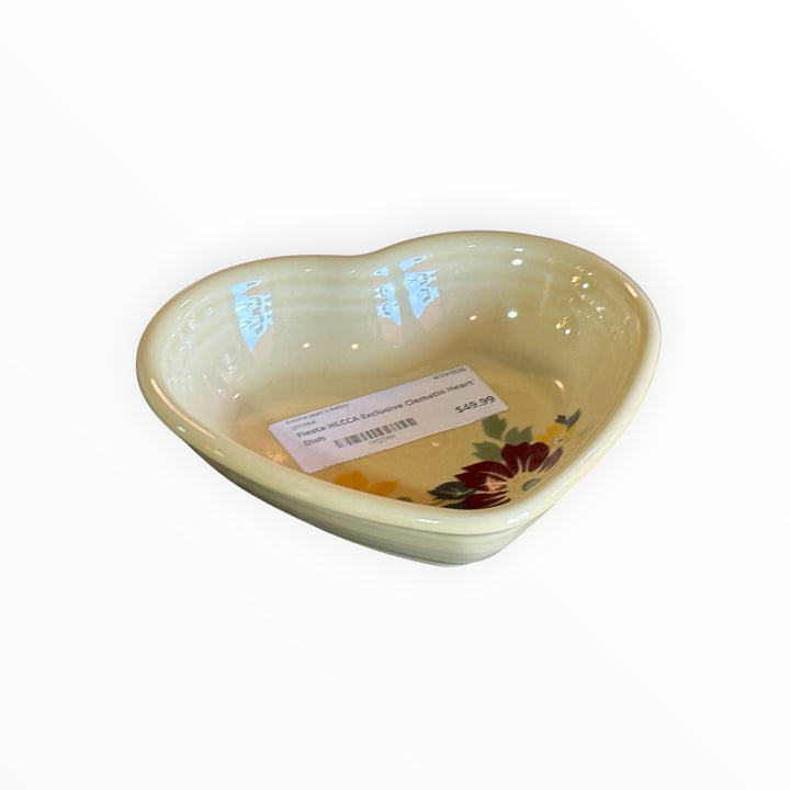 Fiestaware HLCCA Exclusive Clematis Heart Dish