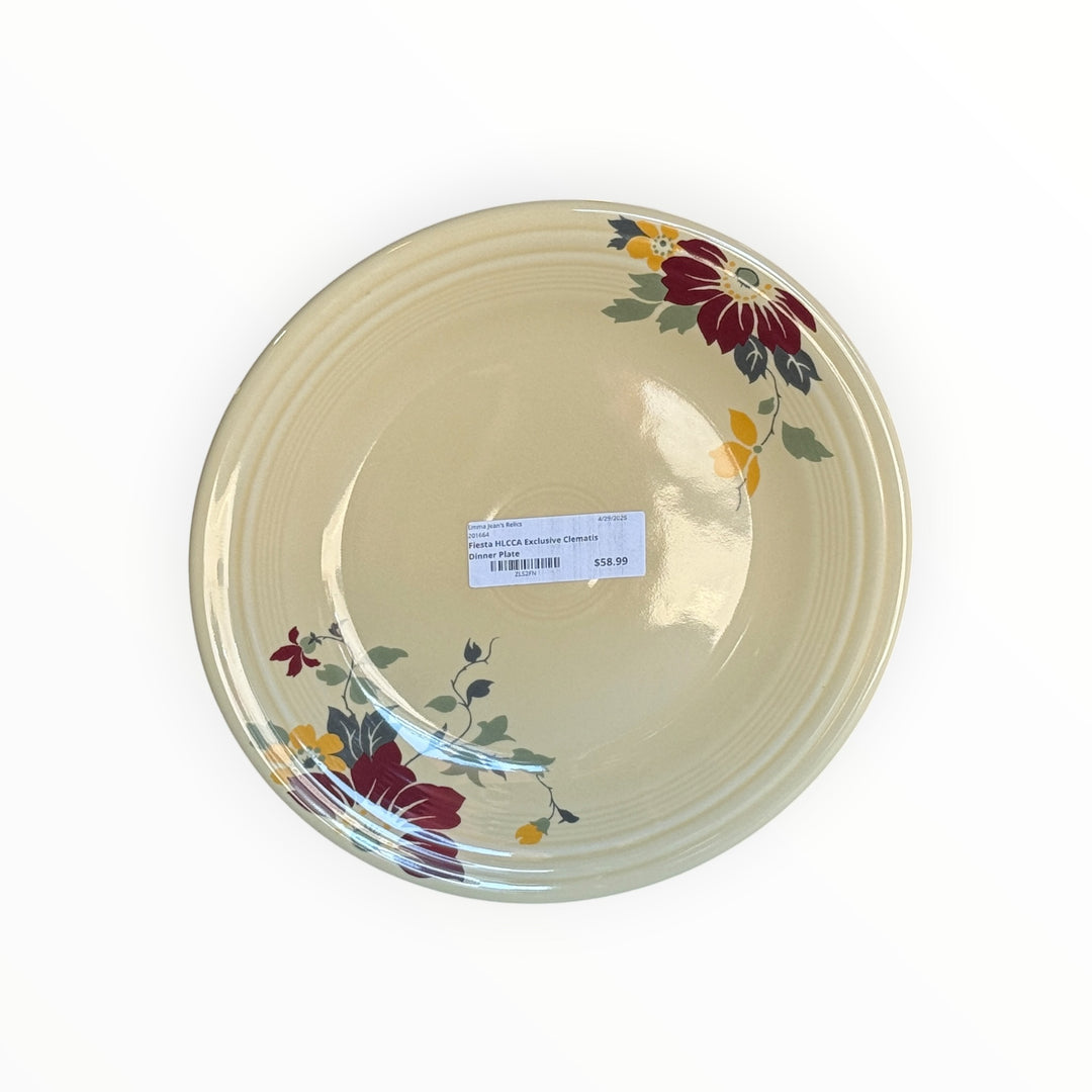 Fiestaware HLCCA Exclusive Clematis Dinner Plate