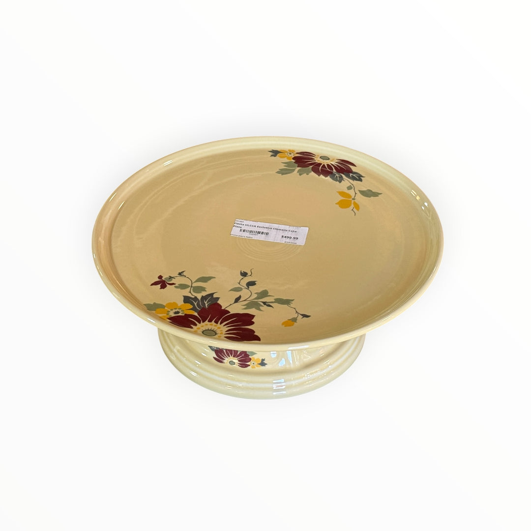 Fiestaware HLCCA Exclusive Clematis Cake Plate / Pedestal