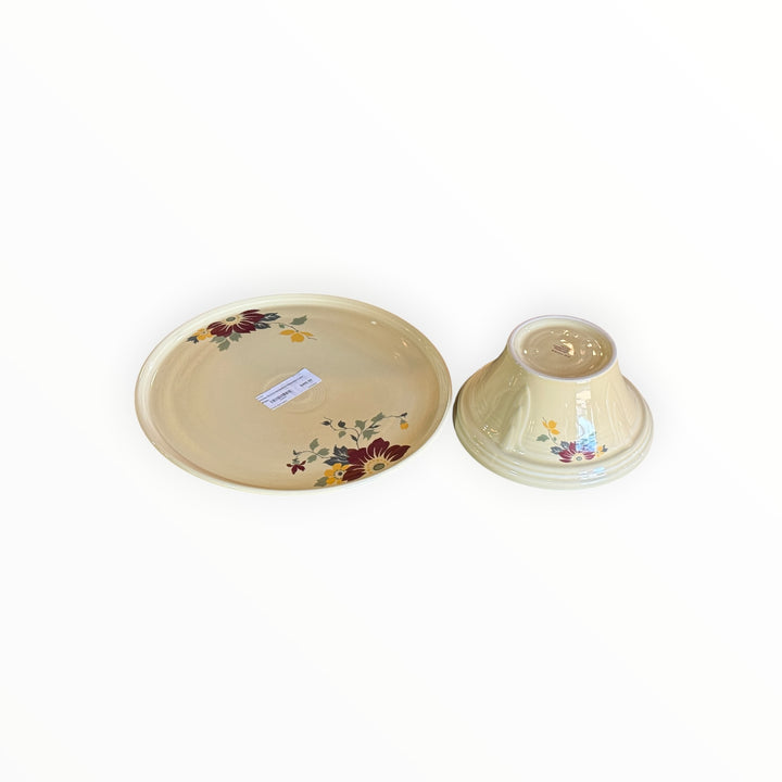 Fiestaware HLCCA Exclusive Clematis Cake Plate / Pedestal
