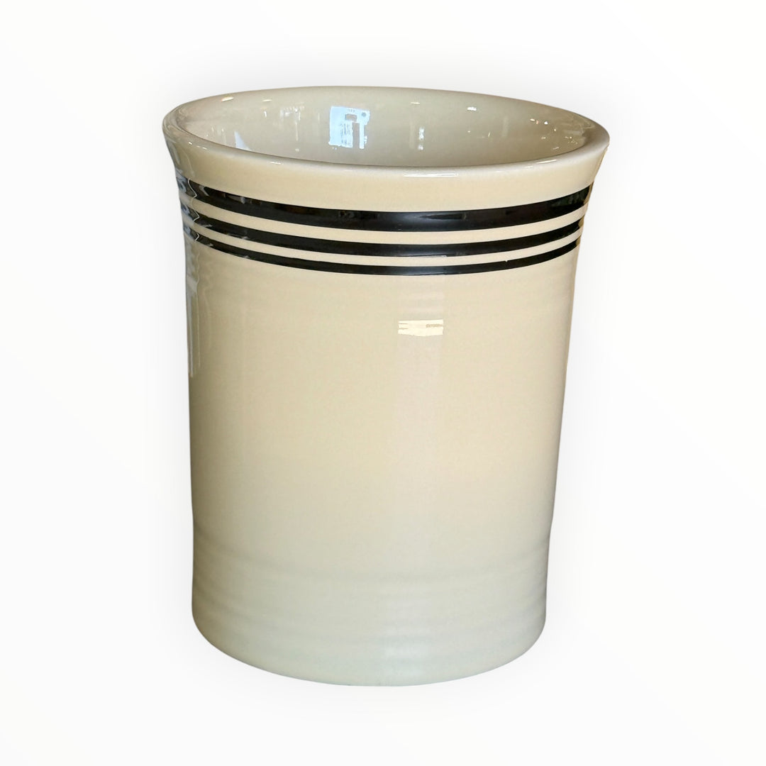 Fiestaware HLCCA Exclusive Platinum Stripe Utensil Crock