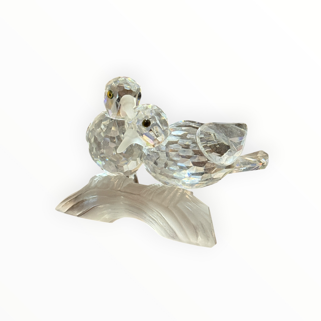 Swarovski Figurine 117895 Doves / Turtle Doves