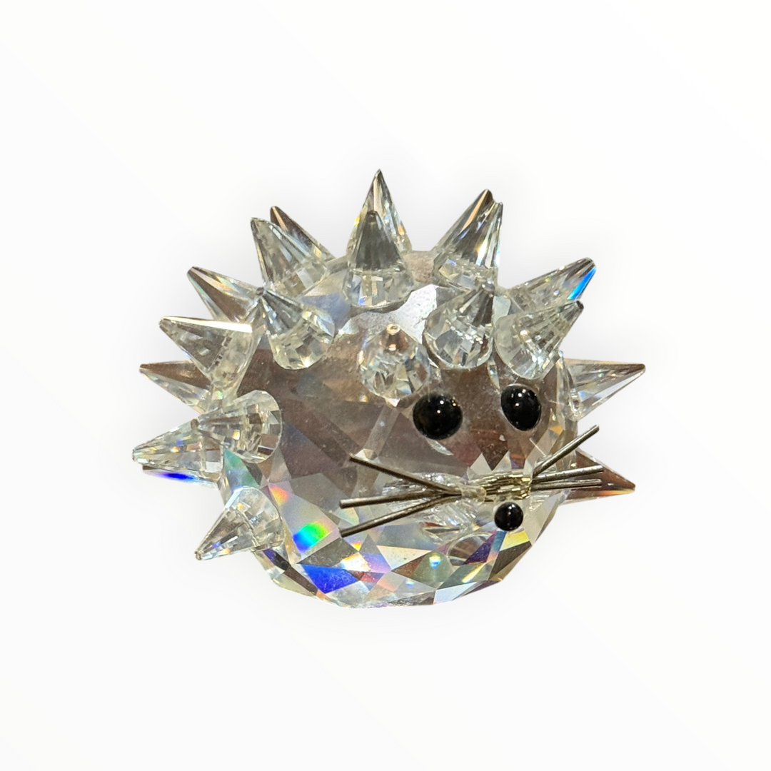 Swarovski Hedge Hog With Whiskers Crystal Figurine 2"