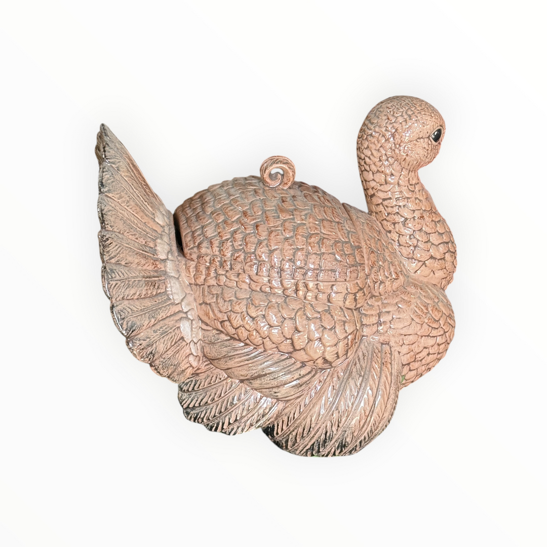 Large Handmade Turkey Cookie Jar
