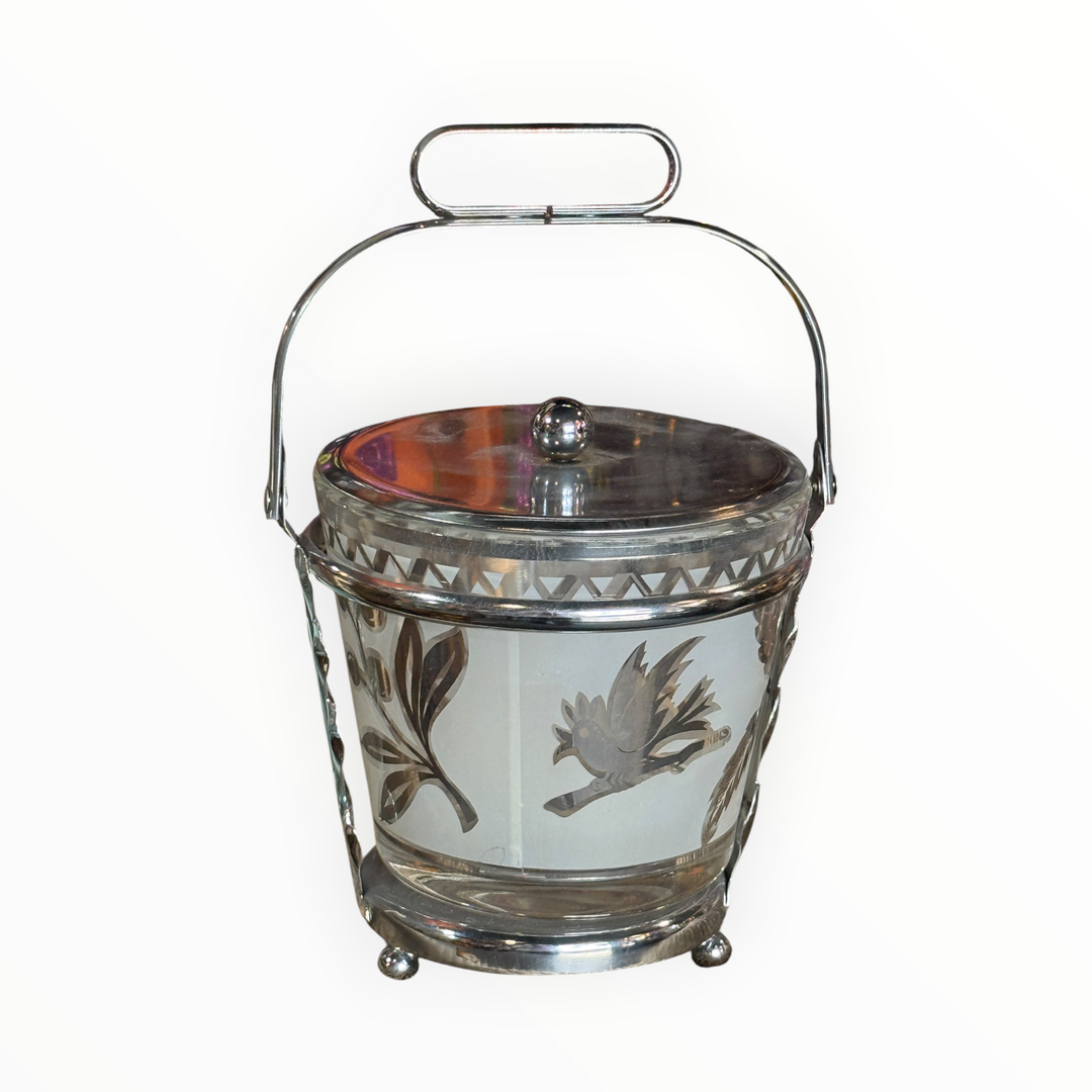 MCM Glass Ice Bucket
