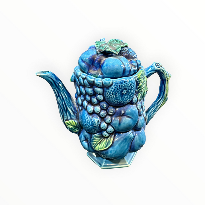 1960s Inarco Mood Indigo Blue Ceramic Coffee/Tea Set