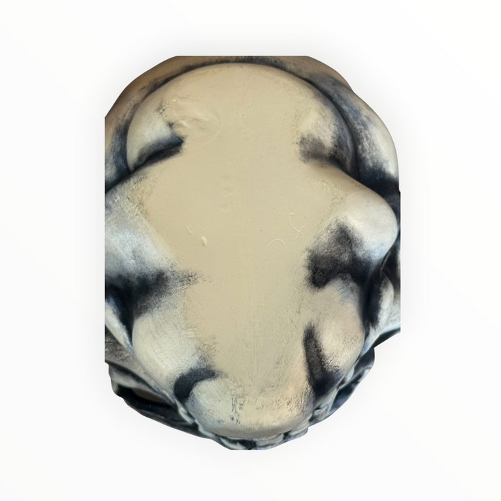 Vintage Handmade Ceramic Skull