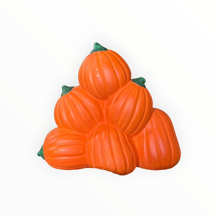 Vintage Handmade Ceramic Pumpkin Stack