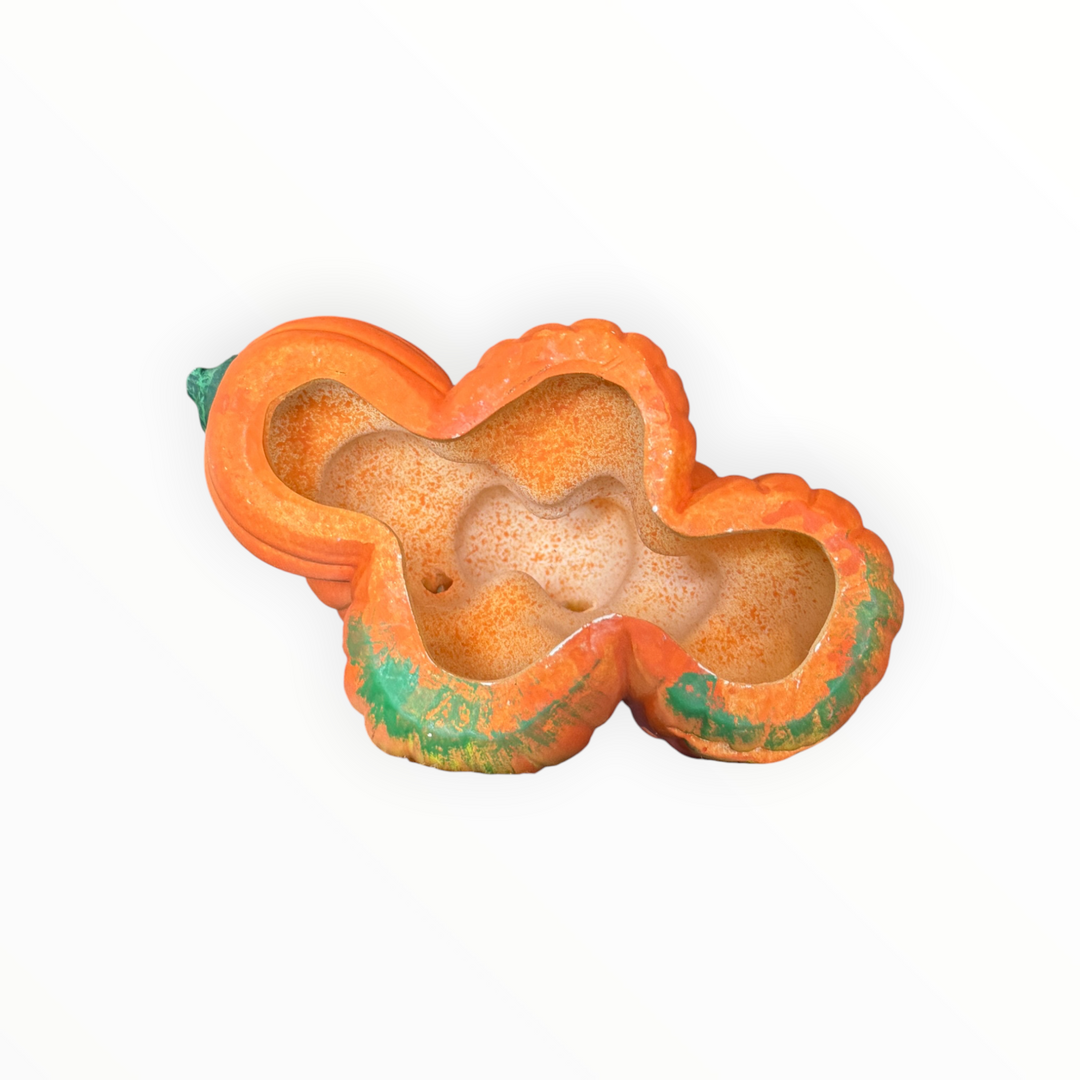 Vintage Handmade Ceramic Pumpkin Stack
