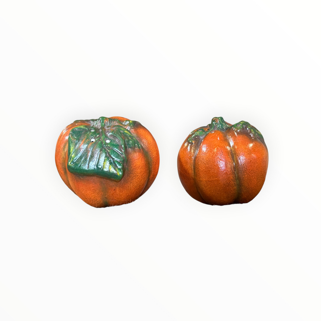 Vintage Ceramic Salt &amp; Pepper Pumpkins