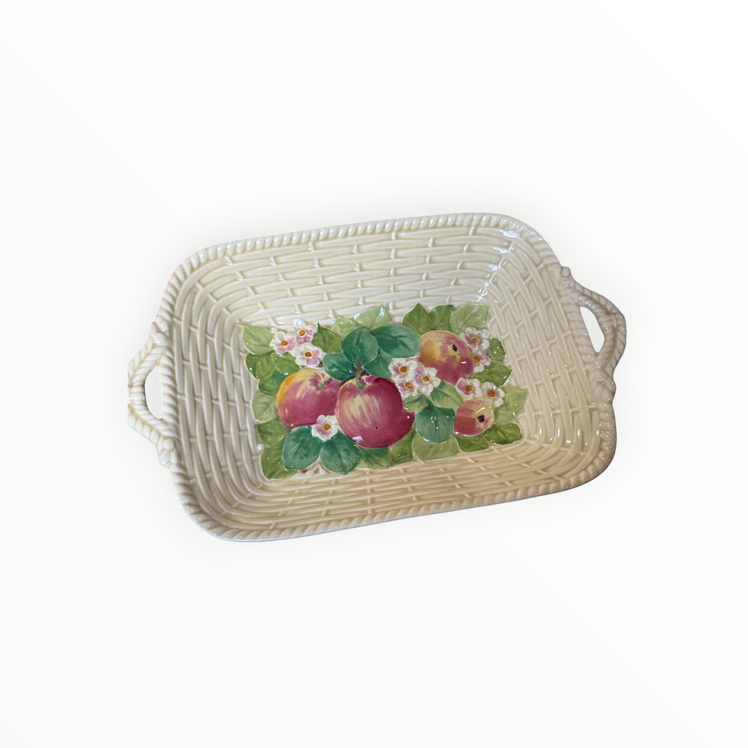Vintage Royal Winton Apples Weave Ceramic Bowl