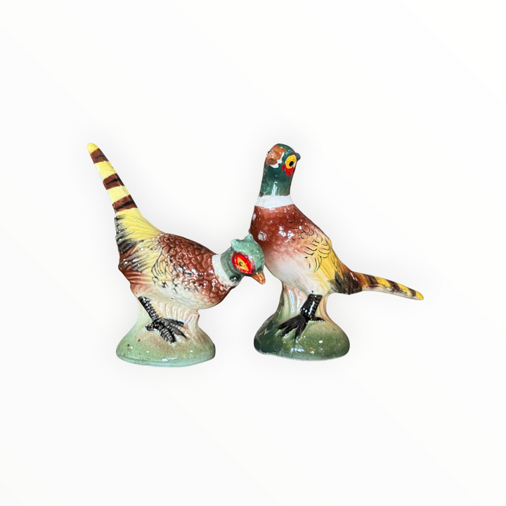 Vintage Pair of Pheasant Salt &amp; Pepper Shakers