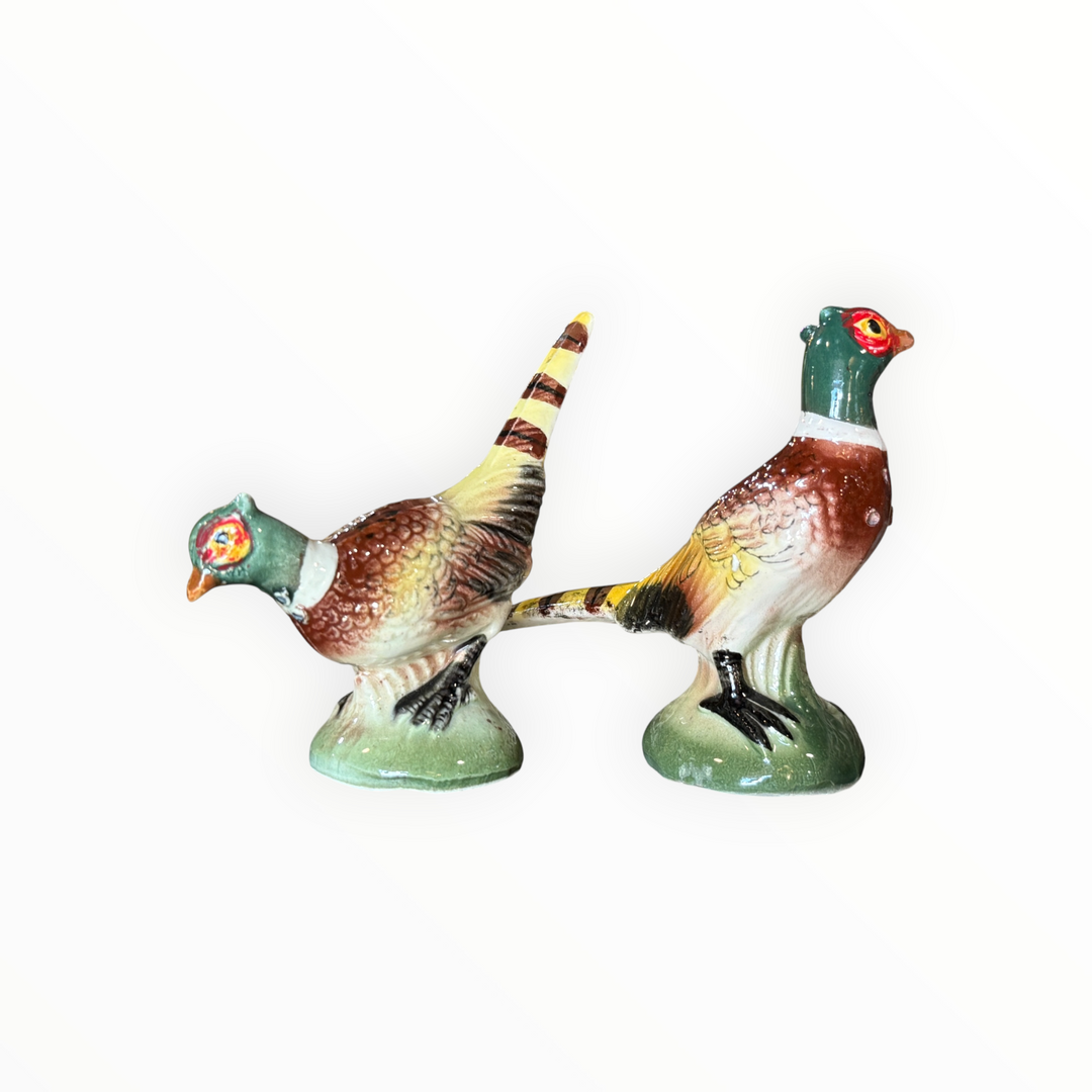Vintage Pair of Pheasant Salt &amp; Pepper Shakers