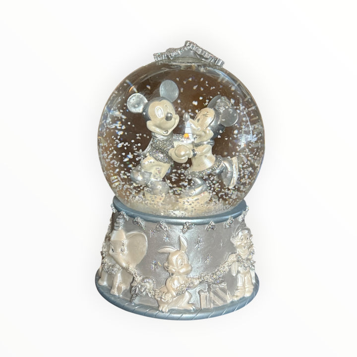 Mickey &amp; Minnie Skating Snowglobe