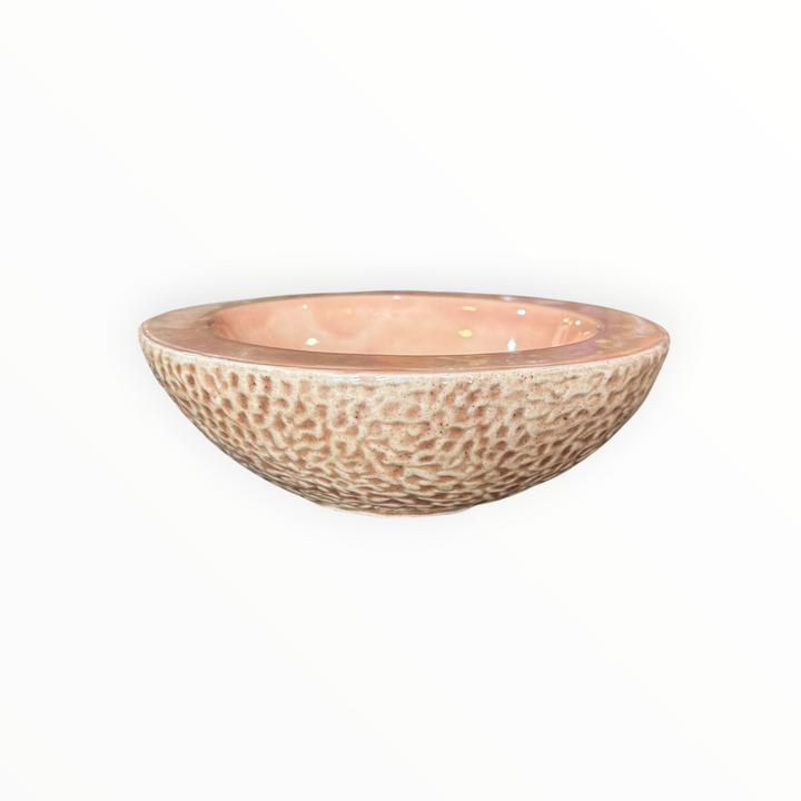 Handmade Ceramic Cantaloupe Bowl