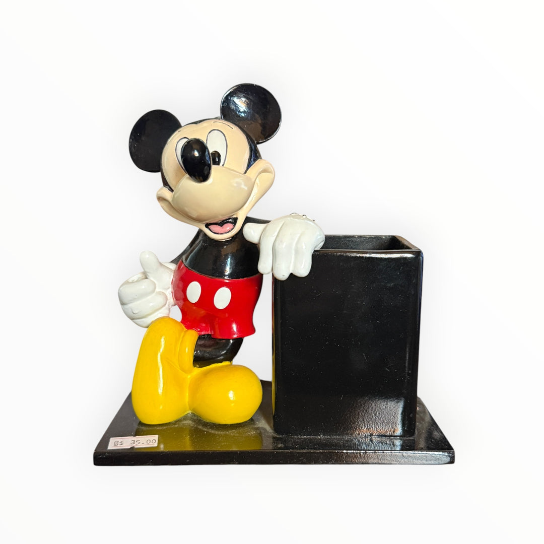 Wooden Mickey Mouse Pencil Holder