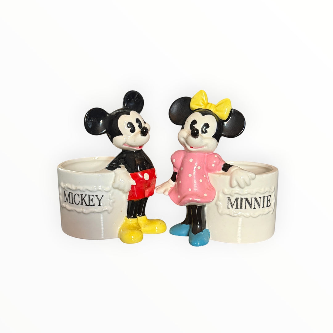 Micky and Minnie Ceramic Containers