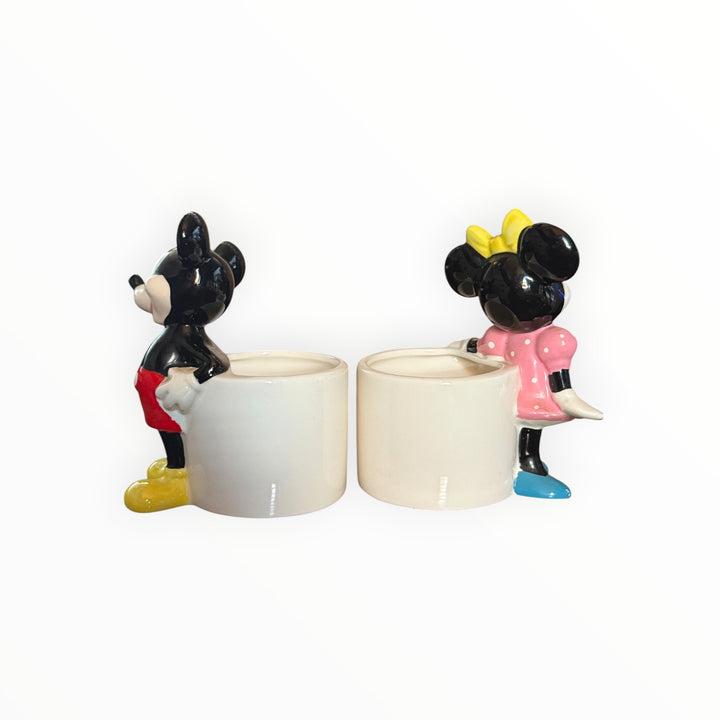 Micky and Minnie Ceramic Containers