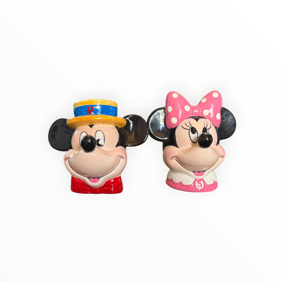 Mickey Mouse And Minnie Salt and Pepper Shakers