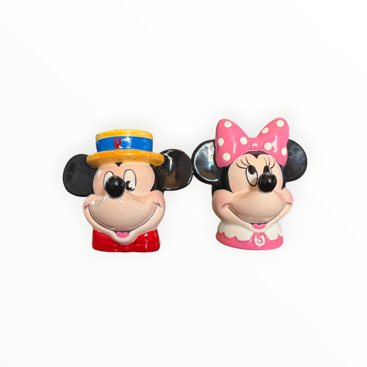 Mickey Mouse And Minnie Salt and Pepper Shakers