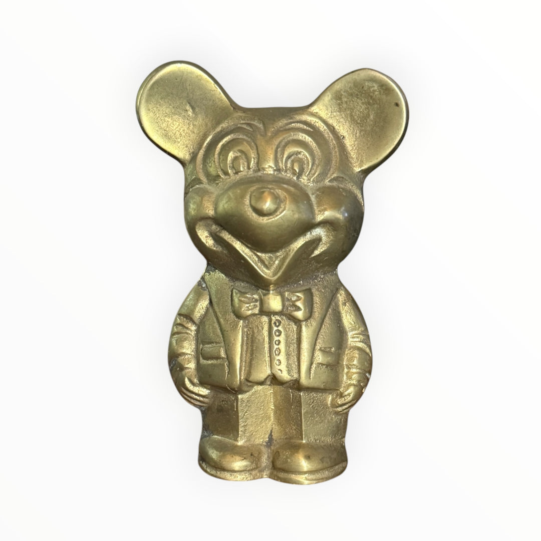 Vintage Brass Mickey Mouse