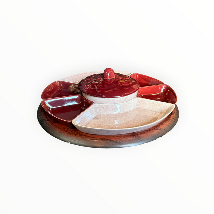 Vintage California Pottery Lazy Susan