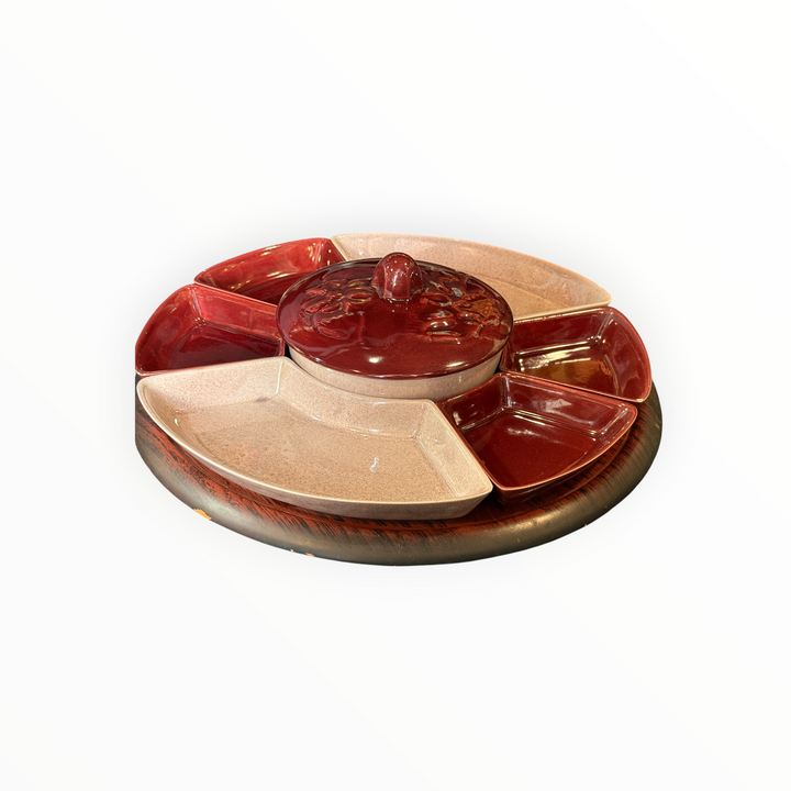 Vintage California Pottery Lazy Susan