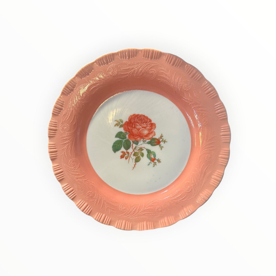 MacBeth-Evans Chinex Classic Pink Dinner Plate 12” Vintage