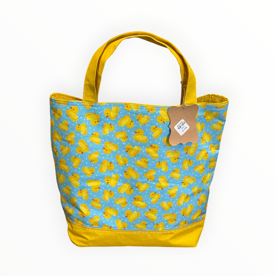 Vintage Stitches Tote Bag - Duck