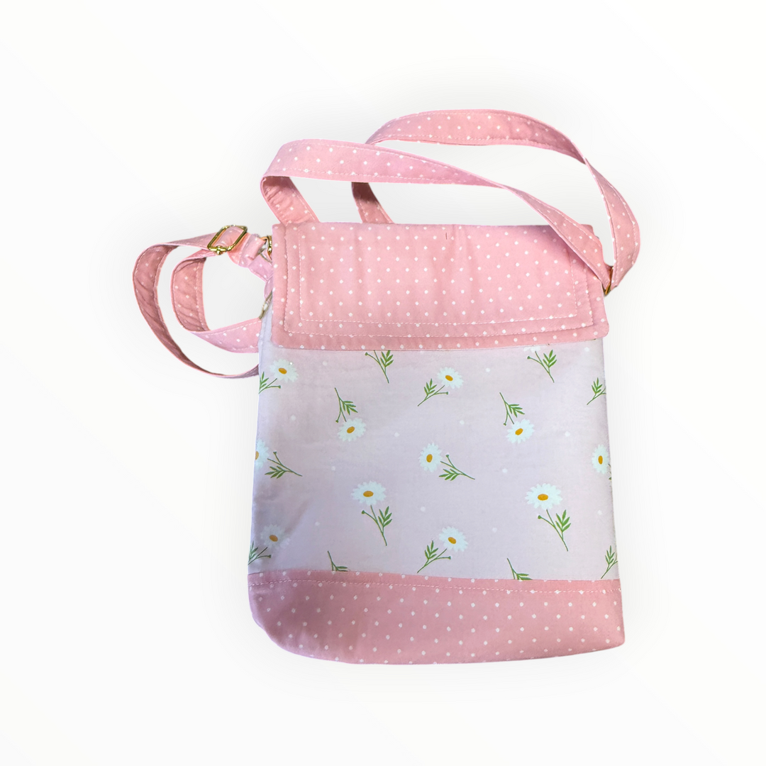 Vintage Stitches Crossbody  - Pink Floral