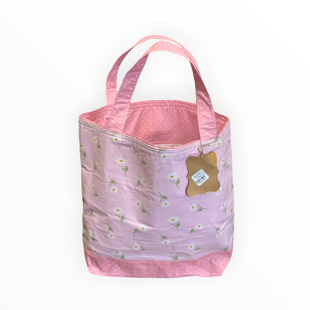 Vintage Stitches Tote Bag - Daisy