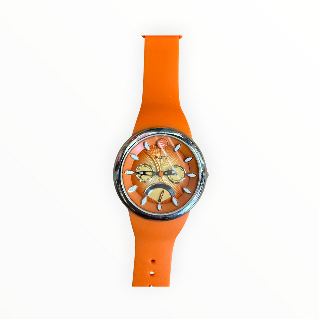 Philip Stein Fruitz Happy Hour Orange Watch – Silicone Strap
