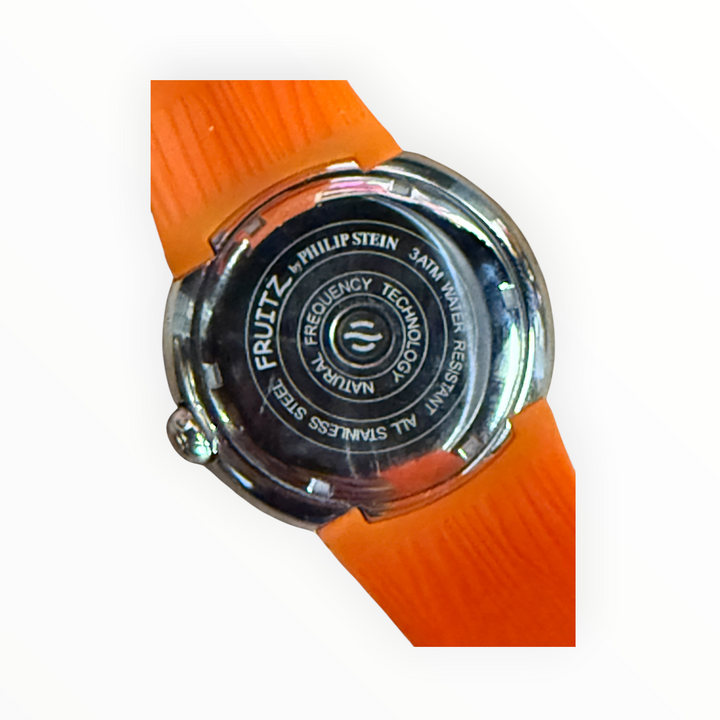 Philip Stein Fruitz Happy Hour Orange Watch – Silicone Strap