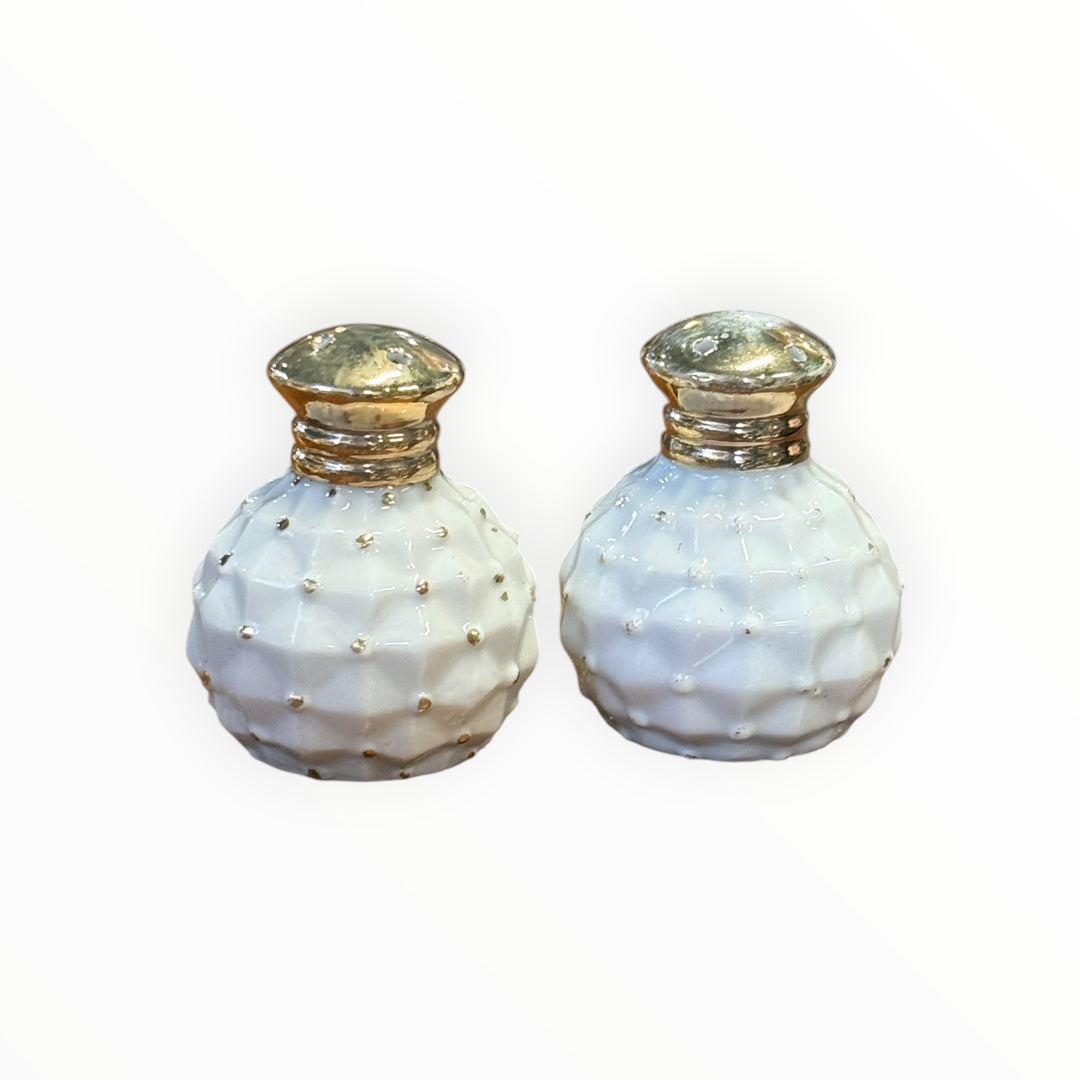 Salt &amp; Pepper - White / Gold