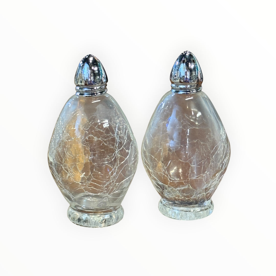 Salt &amp; Pepper - Crackle Glass