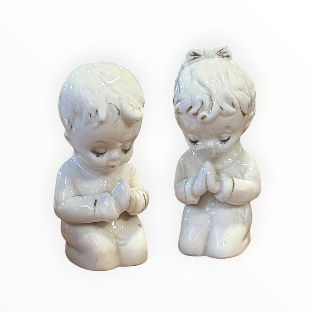 Salt &amp; Pepper - Ceramic Praying Pair